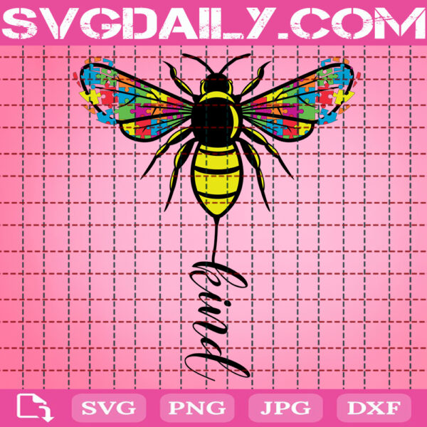 Be Kind Butterfly Puzzle Svg, Autism Awareness Svg, Autism Svg, Puzzle Svg, Colorful Puzzle Svg, Autism Month Svg, Instant Download