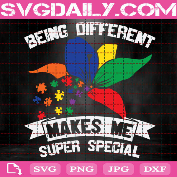 Being Different Makes Me Super Special Svg, Autism Svg, Autism Awareness Svg, Autism Puzzle Svg, Autism Month Svg, Instant Download