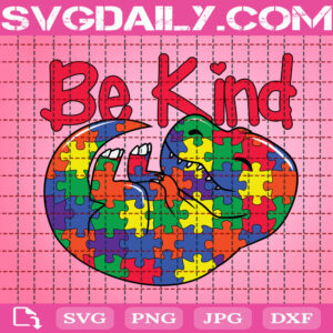 Bekind Puzzle Dinosaur Svg, Autism Awareness Svg, Autism Svg, Color Puzzle Svg, Autism Month Svg, Instant Download