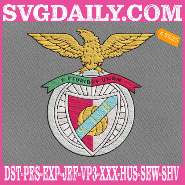 Benfica Embroidery Design, SLB Embroidery Design, Liga NOS Embroidery Design, UEFA Champions League Embroidery Design, Embroidery Design