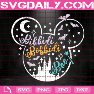 Bibbidi Bobbidi Boo Svg, Disney Halloween Svg, Disney Svg, Svg Png Dxf Eps Digital Download
