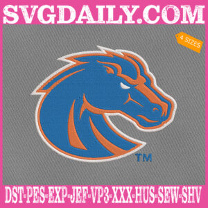 Boise State Broncos Embroidery Machine, Football Team Embroidery Files, NCAAF Embroidery Design, Embroidery Design Instant Download