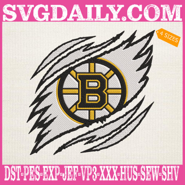 Boston Bruins Embroidery Design, Bruins Embroidery Design, Hockey Embroidery Design, NHL Embroidery Design, Embroidery Design