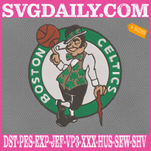 Boston Celtics Embroidery Machine, Basketball Team Embroidery Files, NBA Embroidery Design, Embroidery Design Instant Download