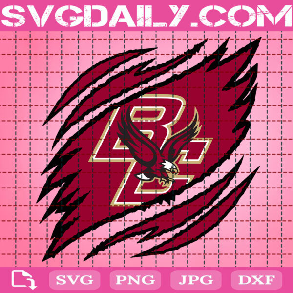Boston College Eagles Claws Svg, Football Svg, Football Team Svg, NCAAF Svg, NCAAF Logo Svg, Sport Svg, Instant Download