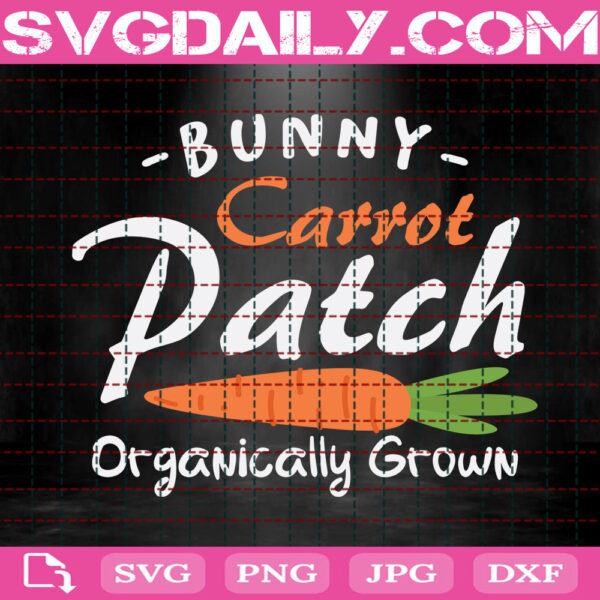 Bunny Carrot Patch Svg, Carrot Patch Svg, Easter Bunny Svg, Easter Svg, Happy Easter Svg, Svg Png Dxf Eps Instant Download