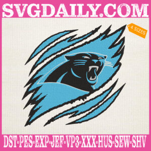 Carolina Panthers Embroidery Design, Panthers Embroidery Design, Football Embroidery Design, NFL Embroidery Design, Embroidery Design