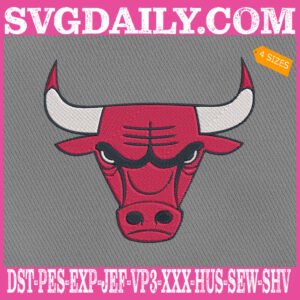 Chicago Bulls Embroidery Machine, Basketball Team Embroidery Files, NBA Embroidery Design, Embroidery Design Instant Download