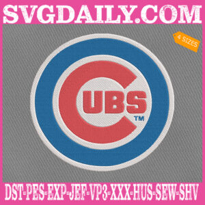 Chicago Cubs Logo Embroidery Machine, Baseball Logo Embroidery Files, MLB Sport Embroidery Design, Embroidery Design Instant Download