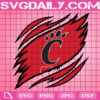 Cincinnati Bearcats Claws Svg, Football Svg, Football Team Svg, NCAAF Svg, NCAAF Logo Svg, Sport Svg, Instant Download