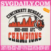 Cincinnati Bengal AFC Champions Embroidery Files, Cincinnati Bengals Embroidery Machine, Super Bowl NFL Embroidery Design Instant Download