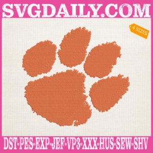 Clemson Tigers Embroidery Machine, Football Team Embroidery Files, NCAAF Embroidery Design, Embroidery Design Instant Download