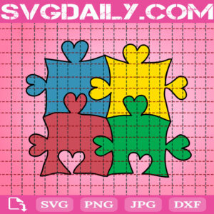 Color Puzzle Svg, Autism Puzzle Svg, Puzzle Piece Svg, Autism Svg, Autism Awareness Svg, Autism Month Svg, Instant Download