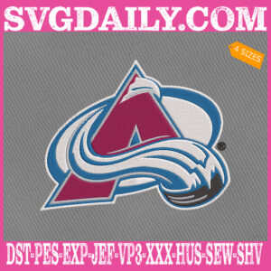 Colorado Avalanche Embroidery Files, Sport Team Embroidery Machine, NHL Embroidery Design, Embroidery Design Instant Download