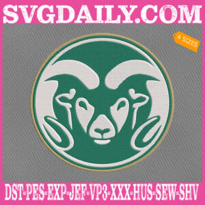 Colorado State Rams Embroidery Machine, Football Team Embroidery Files, NCAAF Embroidery Design, Embroidery Design Instant Download