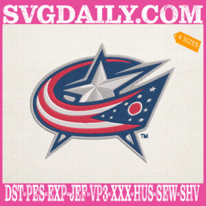 Columbus Blue Jackets Embroidery Files, Sport Team Embroidery Machine, NHL Embroidery Design, Embroidery Design Instant Download