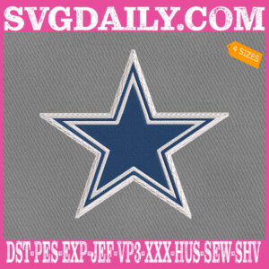 Dallas Cowboys Embroidery Files, Sport Team Embroidery Machine, NFL Embroidery Design, Embroidery Design Instant Download