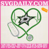 Dallas Stars Heart Stethoscope Embroidery Files, Hockey Teams Embroidery Design, NHL Embroidery Machine, Nurse Sport Machine Embroidery Pattern