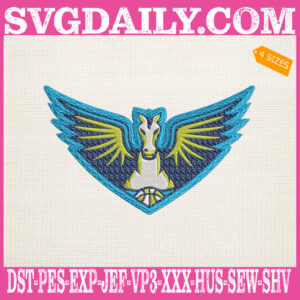 Dallas Wings Embroidery Files, Women's Basketball Team Embroidery Machine, WNBA Embroidery Design Instant Download