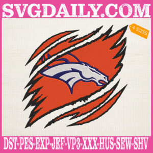 Denver Broncos Embroidery Design, Broncos Embroidery Design, Football Embroidery Design, NFL Embroidery Design, Embroidery Design