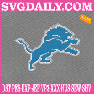 Detroit Lions Embroidery Files, Sport Team Embroidery Machine, NFL Embroidery Design, Embroidery Design Instant Download
