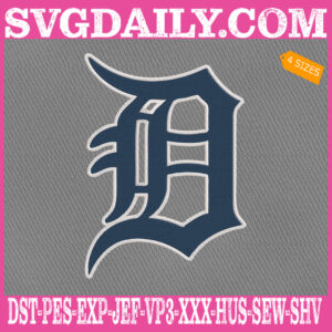 Detroit Tigers Logo Embroidery Machine, Baseball Logo Embroidery Files, MLB Sport Embroidery Design, Embroidery Design Instant Download