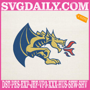 Drexel Dragons Embroidery Machine, Basketball Team Embroidery Files, NCAAM Embroidery Design, Embroidery Design Instant Download
