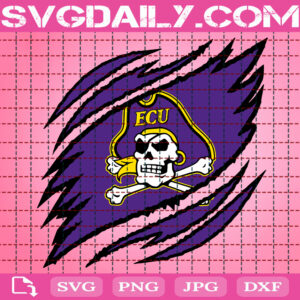 East Carolina Pirates Claws Svg, Football Svg, Football Team Svg, NCAAF Svg, NCAAF Logo Svg, Sport Svg, Instant Download