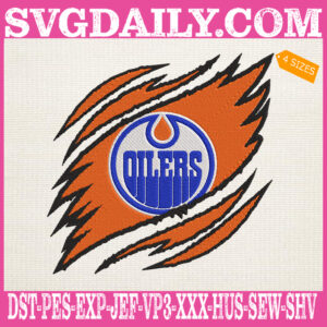 Edmonton Oilers Embroidery Design, Oilers Embroidery Design, Hockey Embroidery Design, NHL Embroidery Design, Embroidery Design