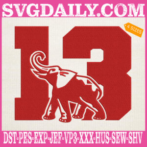 Elephant 13 Embroidery Files, Delta Sigma Theta 1913 Embroidery Machine, Sigma Theta Sorority Embroidery Design Instant Download