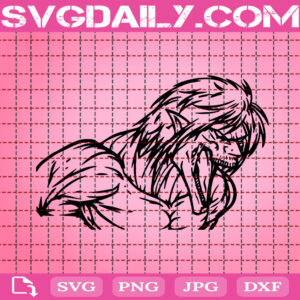 Eren Titan Angry Outline Svg, Attack On Titan Svg, Anime Cartoon Svg, Anime Svg, Svg Png Dxf Eps Download Files