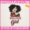 Georgia Bulldog Girl Embroidery Files, NCAA Sport Embroidery Machine, Georgia Bulldogs NCAA Embroidery Design Instant Download