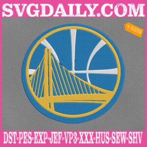 Golden State Warriors Embroidery Machine, Basketball Team Embroidery Files, NBA Embroidery Design, Embroidery Design Instant Download