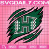 Hawaii Rainbow Warriors Claws Svg, Football Svg, Football Team Svg, NCAAF Svg, NCAAF Logo Svg, Sport Svg, Instant Download
