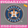 Houston Astros Logo Embroidery Machine, Baseball Logo Embroidery Files, MLB Sport Embroidery Design, Embroidery Design Instant Download