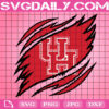 Houston Cougars Claws Svg, Football Svg, Football Team Svg, NCAAF Svg, NCAAF Logo Svg, Sport Svg, Instant Download