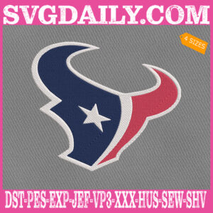 Houston Texans Embroidery Files, Sport Team Embroidery Machine, NFL Embroidery Design, Embroidery Design Instant Download