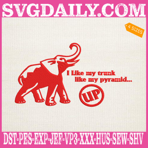 I Like My Trunk Like My Pyramid Up Embroidery Files, Delta Sigma Theta Embroidery Machine, HBCU Embroidery Design Instant Download