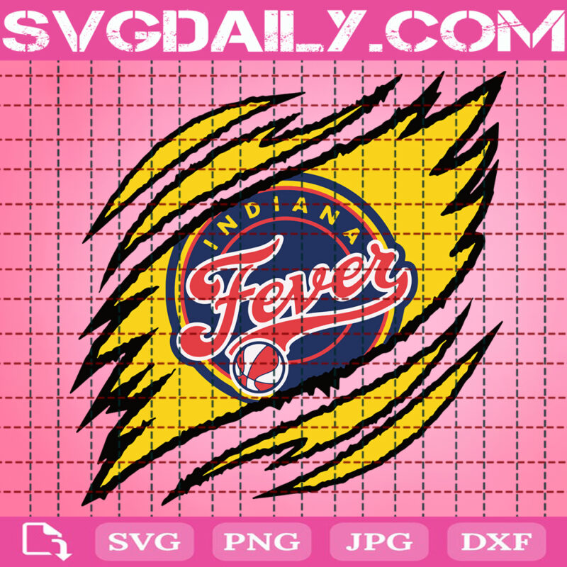 Indiana Fever Claws Svg, Indiana Fever Logo Svg, Women's Basketball Svg
