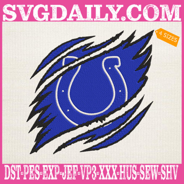 Indianapolis Colts Embroidery Design, Colts Embroidery Design, Football Embroidery Design, NFL Embroidery Design, Embroidery Design