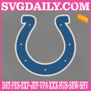 Indianapolis Colts Embroidery Files, Sport Team Embroidery Machine, NFL Embroidery Design, Embroidery Design Instant Download