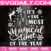 It's The Most Magical Time Of The Year Svg, Disney Christmas Svg, Magic Castle Svg, Christmas Tinkerbell Svg, Instant Download