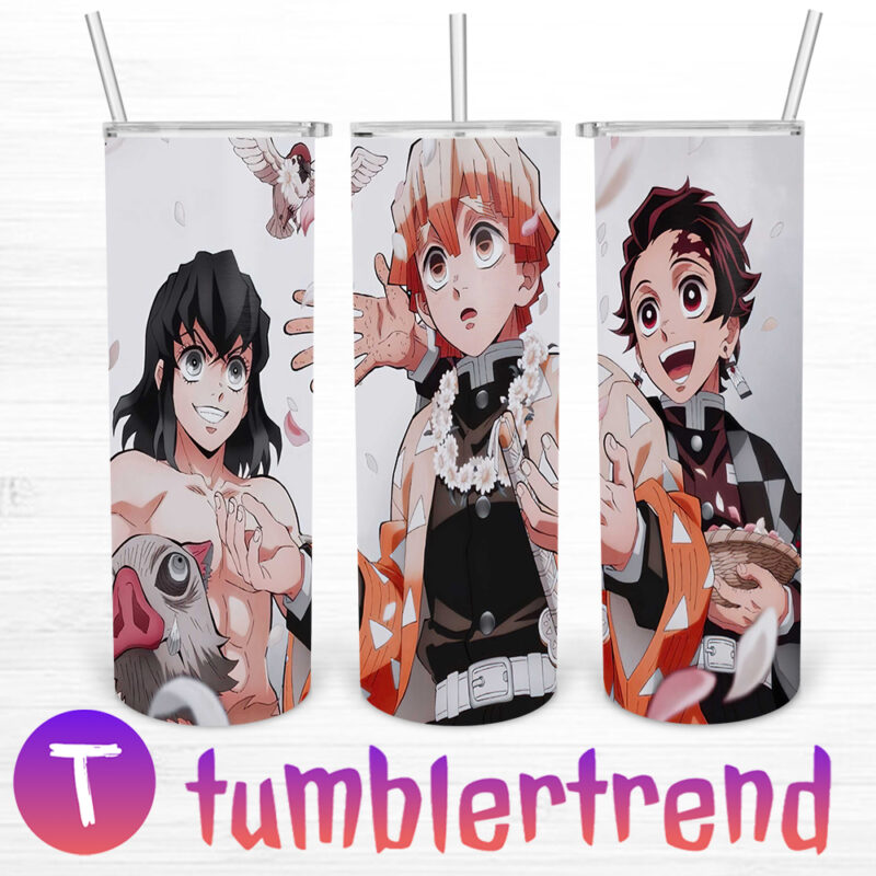 Kamado Nezuko 20oz Tumbler Skinny, Kimetsu No Yaiba 20oz Skinny ...