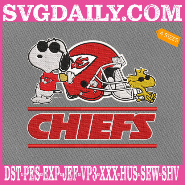 Kansas City Chiefs Snoopy Embroidery Files, Kansas City Chiefs ...