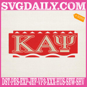 Kappa Alpha Psi Embroidery Files, Kappa Alpha Embroidery Machine, HBCU Logo Embroidery Design, Instant Download