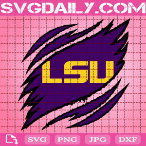 LSU Tigers Claws Svg, Football Svg, Football Team Svg, NCAAF Svg, NCAAF Logo Svg, Sport Svg, Instant Download