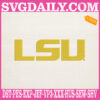 LSU Tigers Embroidery Machine, Football Team Embroidery Files, NCAAF Embroidery Design, Embroidery Design Instant Download
