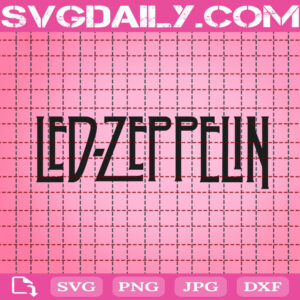 Led Zeppelin Band Logo Svg, Led Zeppelin Svg, Rock Band Svg, Rock Band Logo Svg, Music Band Svg, Download Files