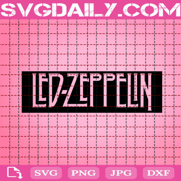 Led Zeppelin Band Logo Svg, Led Zeppelin Svg, Rock Band Svg, Rock Band Logo Svg, Music Band Svg, Instant Download