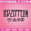 Led Zeppelin Svg, Led Zeppelin Rock Band Svg, Led Zeppelin Logo Svg, Rock Band Svg, Music Band Svg, Instant Download